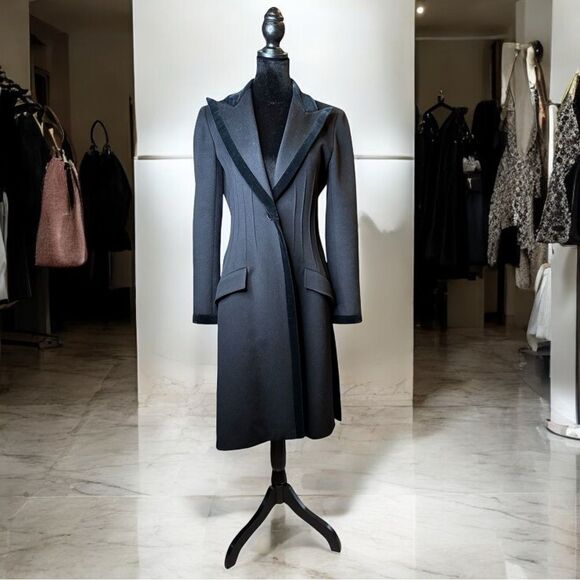 Valentino Vintage Cashmere/Wool Coat (8) - Picture 1 of 11